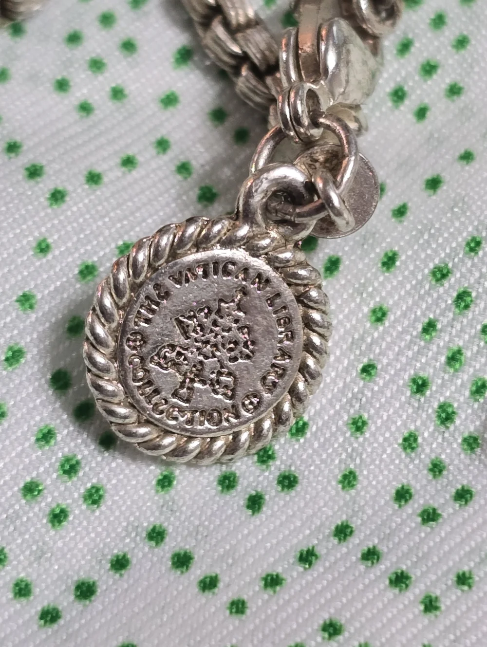 The Vatican Library Collection Silver Tone Crucifix Necklace - Religious Pendant